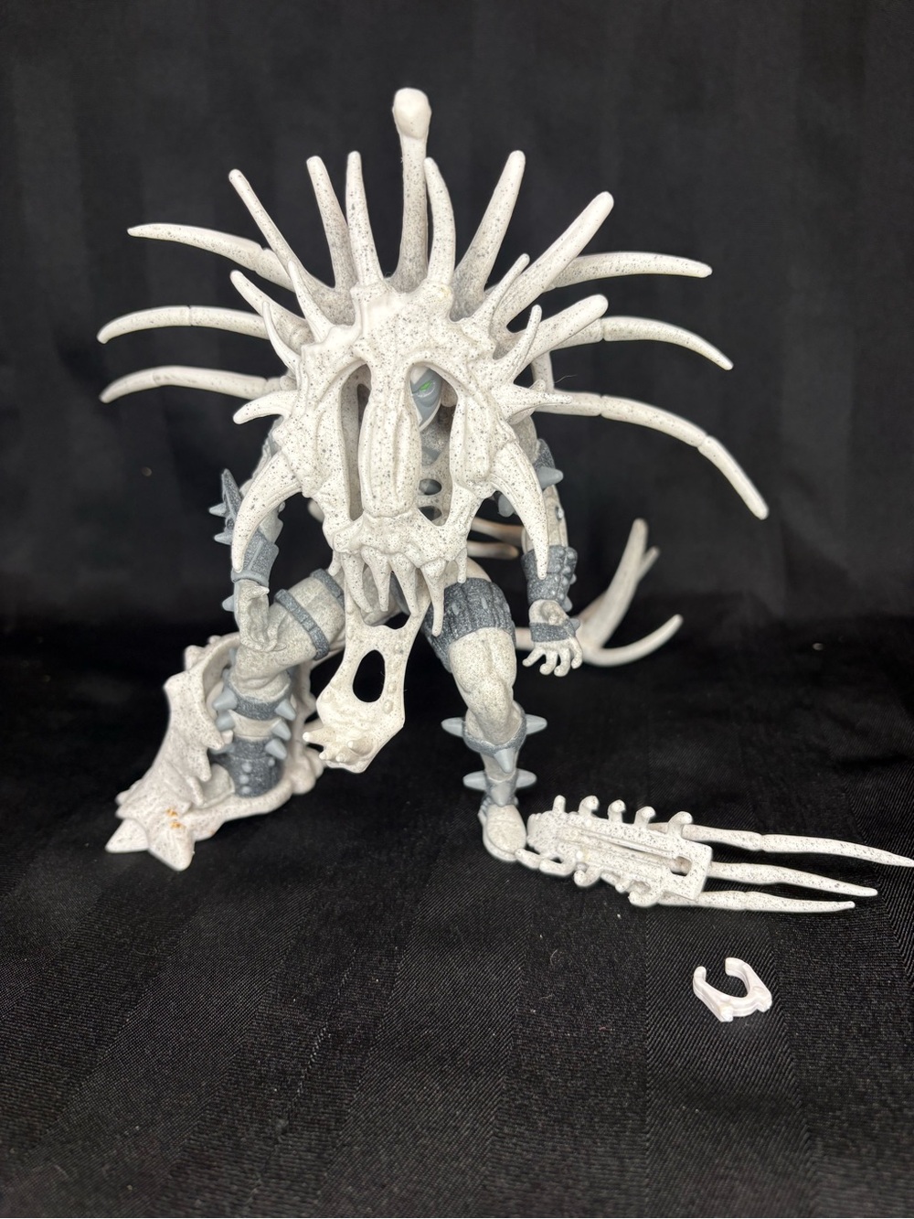 1996, Vintage McFarlane Spawn Series 4 Grey Exo-Skeleton Spawn Action Figure
